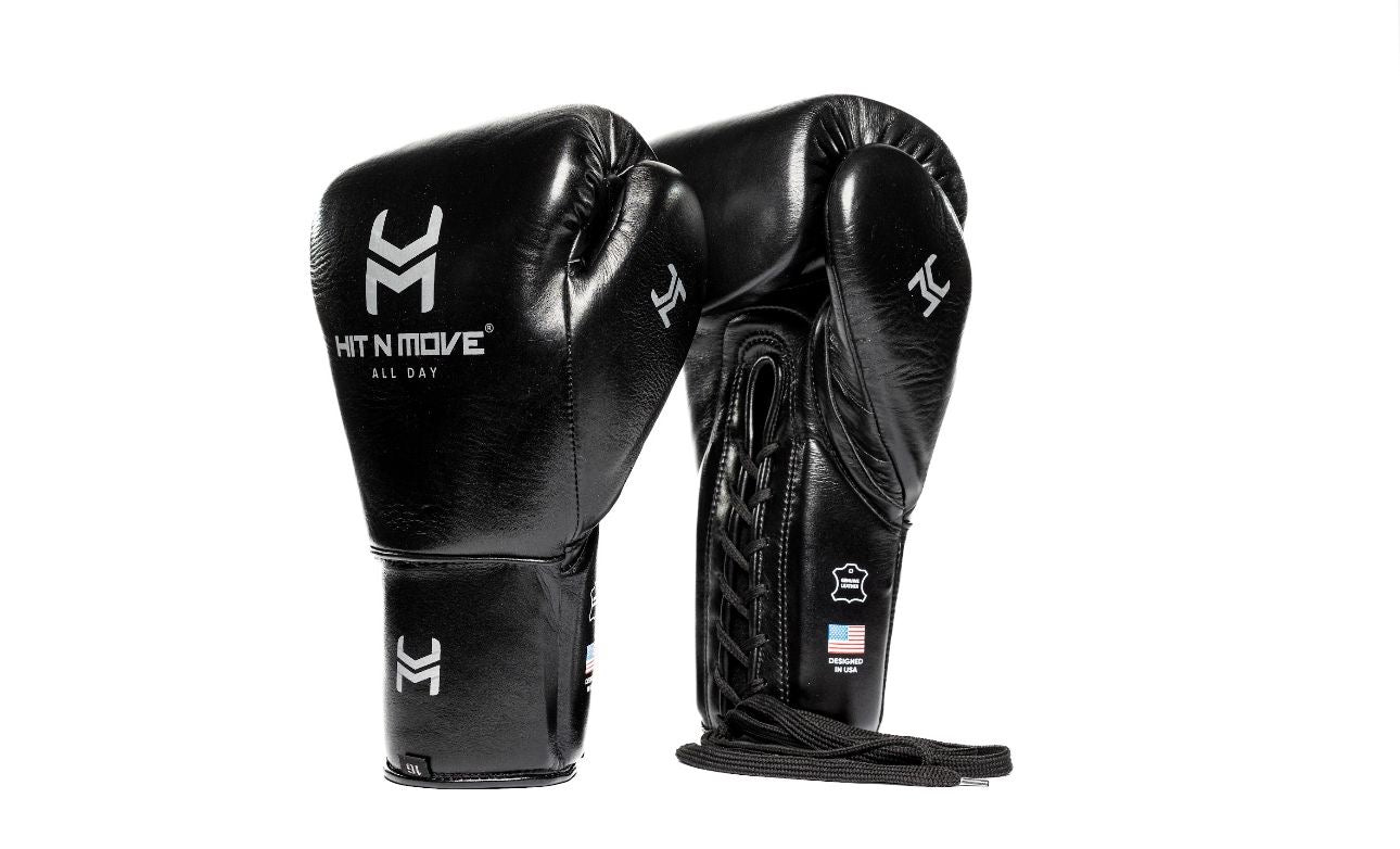 Hit N Move - All Day Pro Balance Gloves (Lace Up) Black