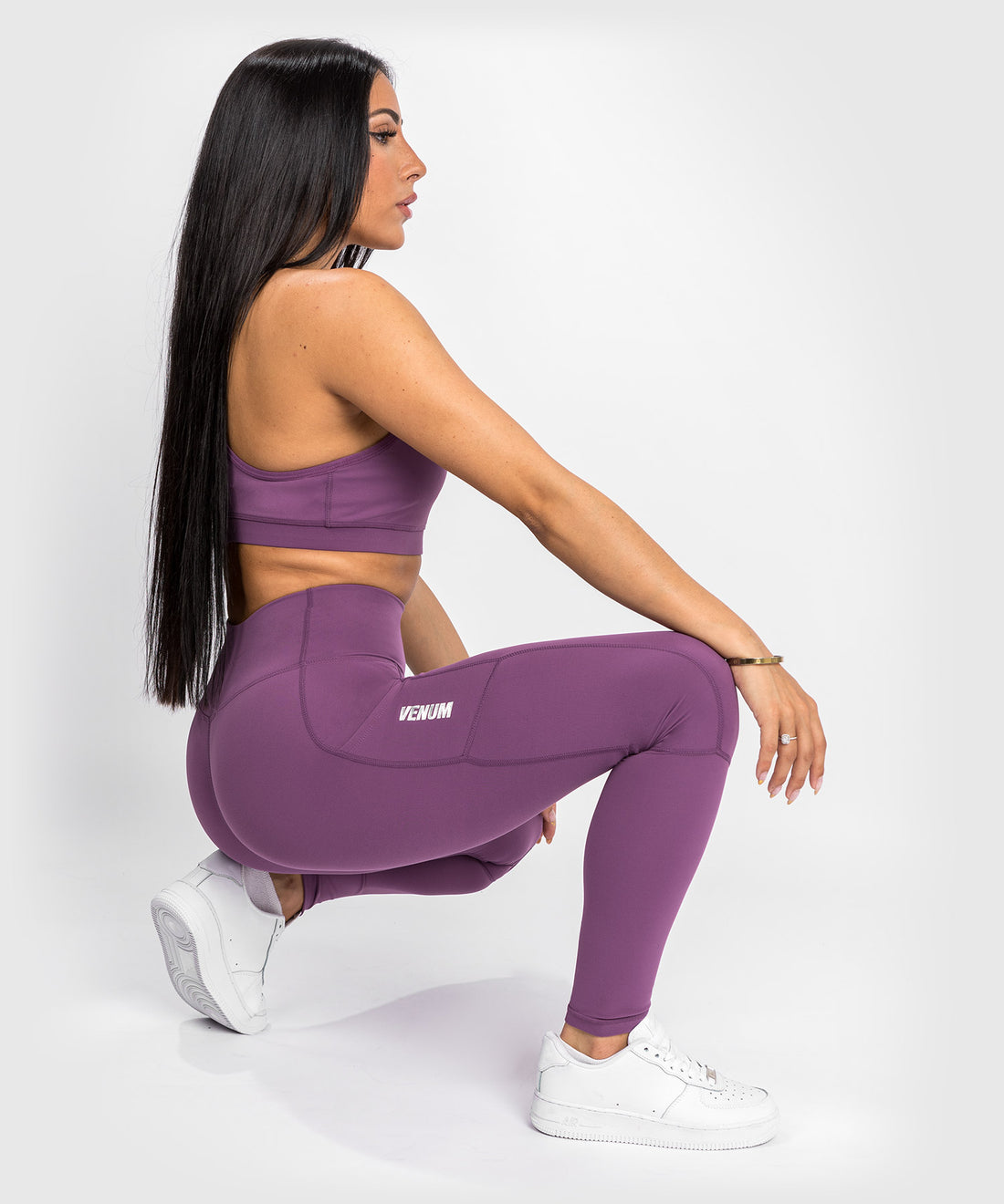 Venum Essential Performance Leggings - Dusky Orchid/Silver