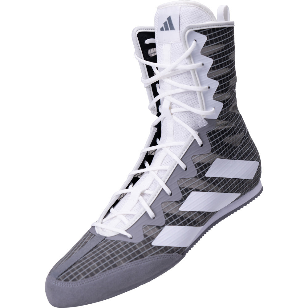 Adidas Box Hog 4 Boxing Boots Grey/ White