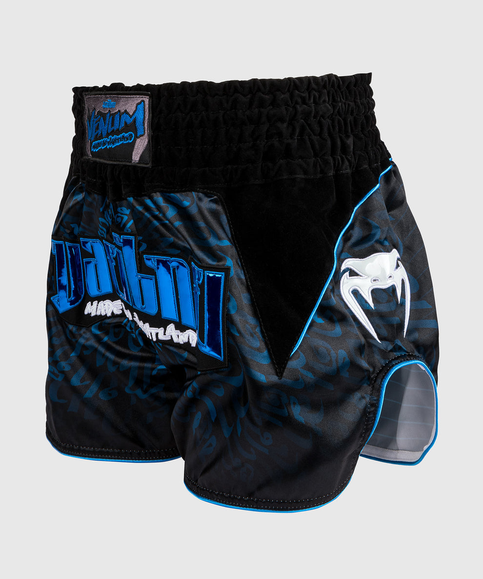 Venum Attack Muay Thai Shorts - Black/Blue
