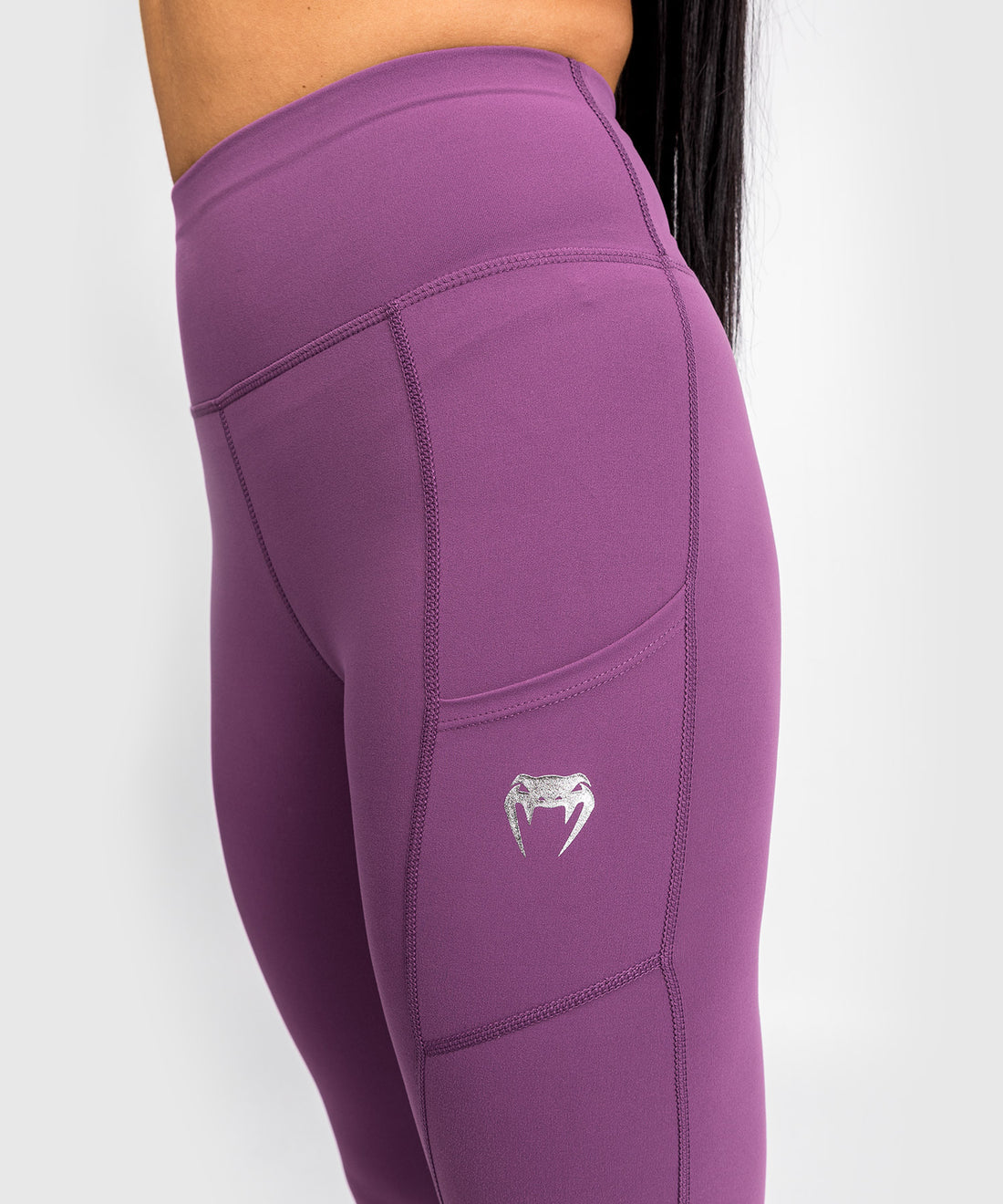 Venum Essential Performance Leggings - Dusky Orchid/Silver