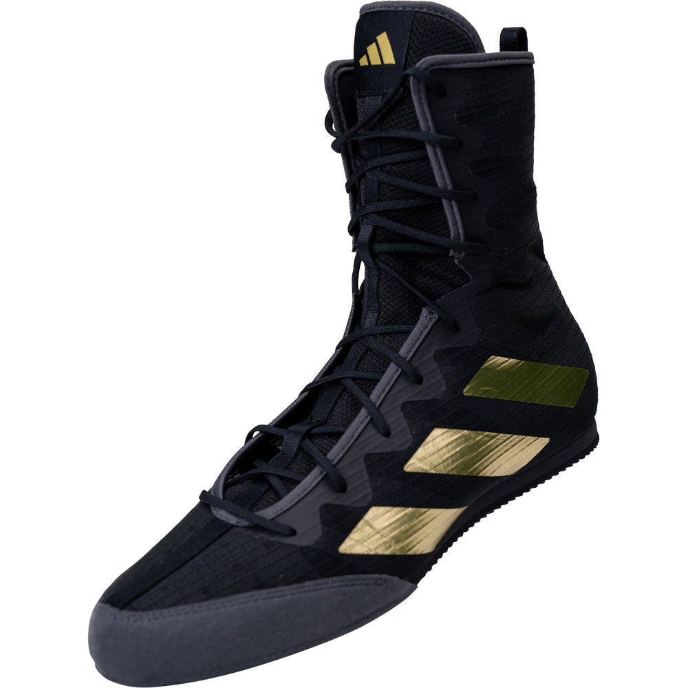 Adidas Box Hog 4 Boxing Boots Black/ Gold