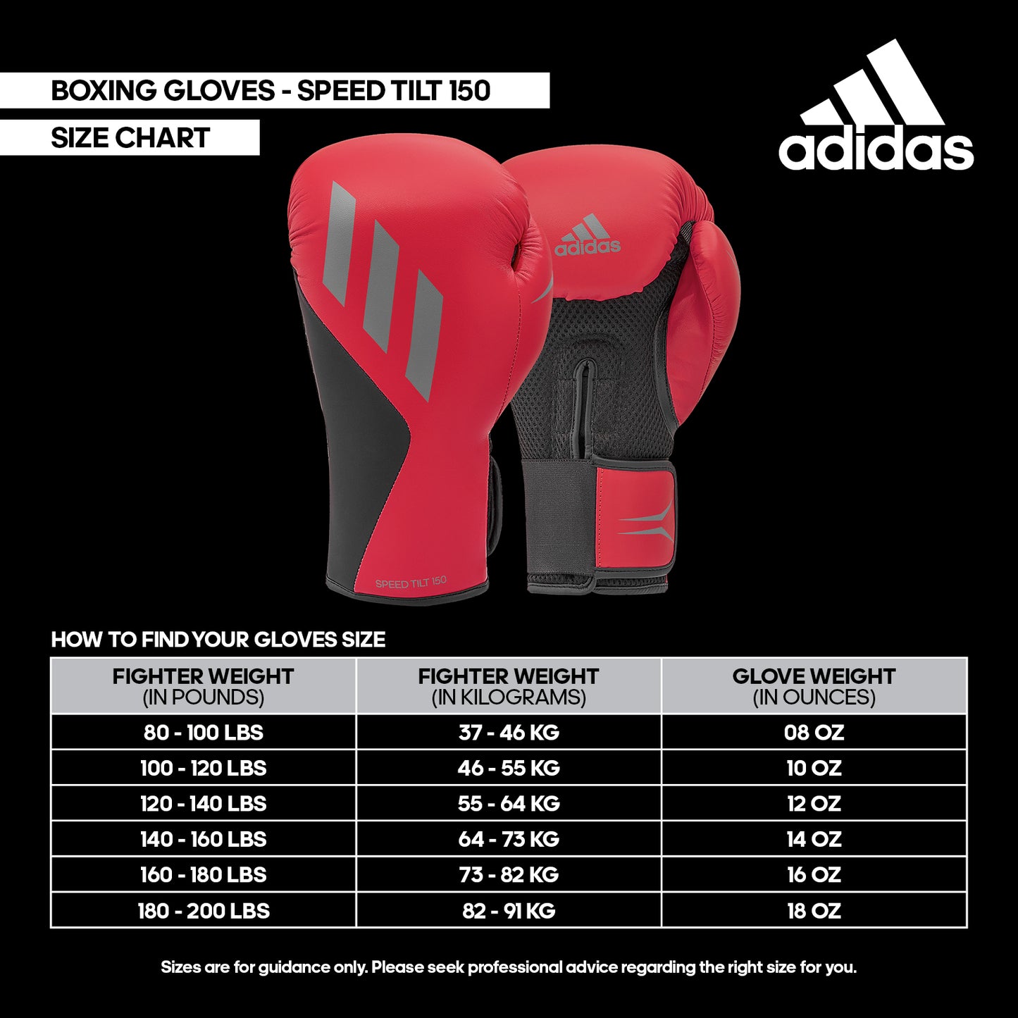 Adidas Speed Tilt 150 Training Gloves Red
