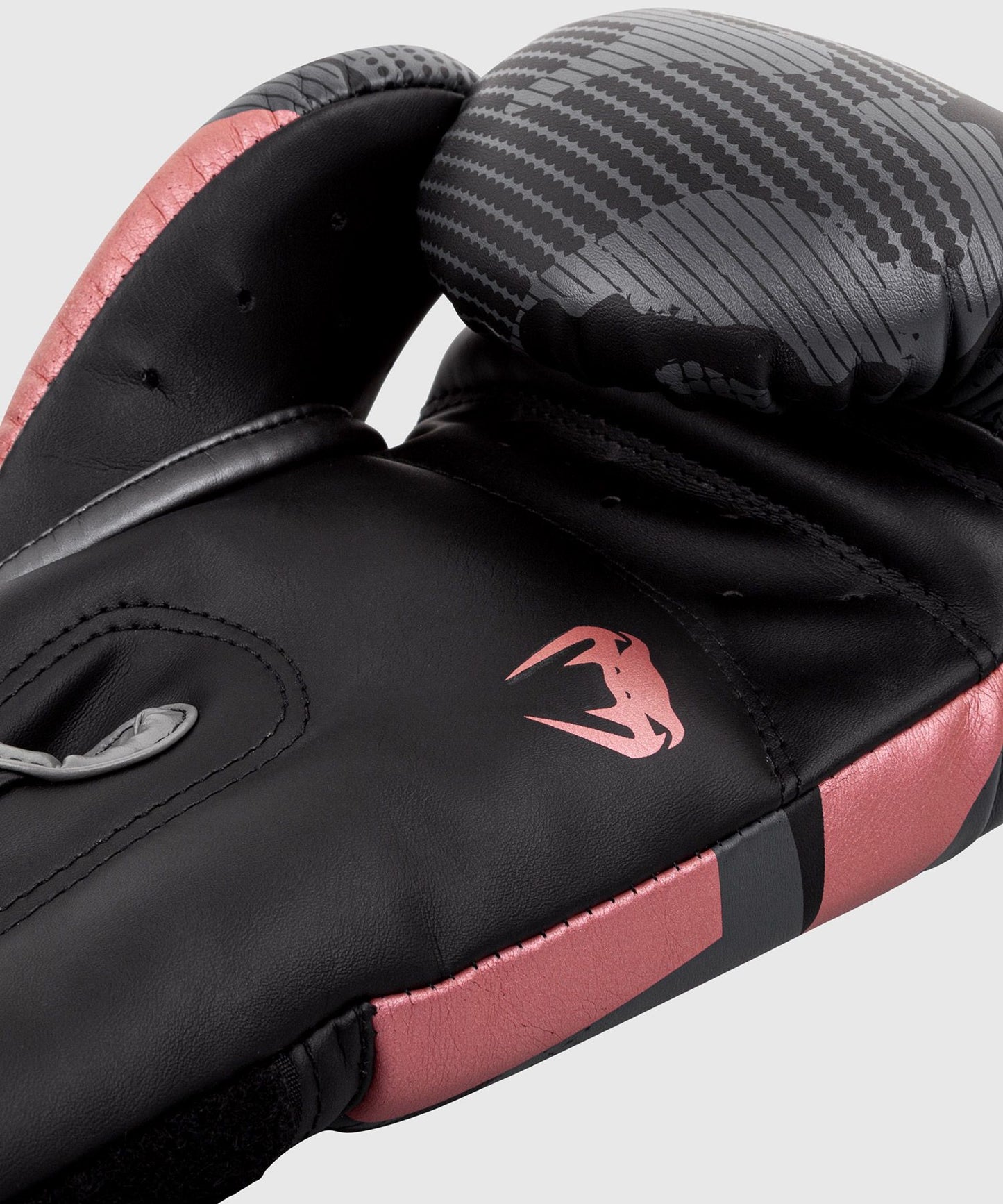 VENUM ELITE BOXING GLOVES - BLACK/PINK GOLD