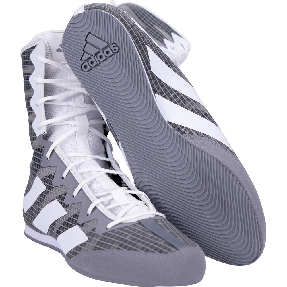 Adidas Box Hog 4 Boxing Boots Grey/ White