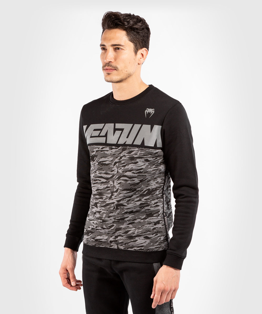 Venum Connect Crewneck Sweatshirt - Black/Dark Camo