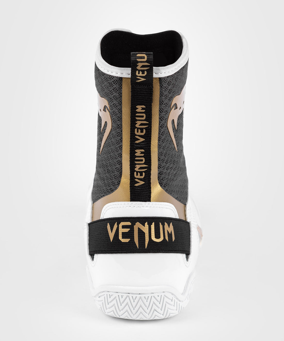 Venum Elite Boxing Shoes - White/Black/Gold