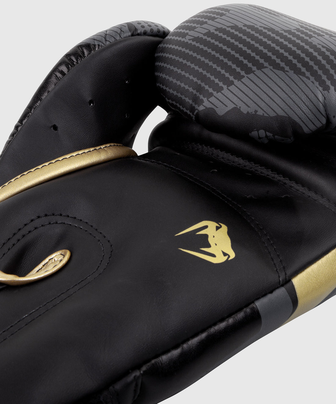 Venum Elite Boxing Gloves - Dark camo/Gold